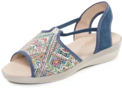 New Sommerliche Damen-Sandalen, Weite G, mit Elastikbändchen Damen Sandalen