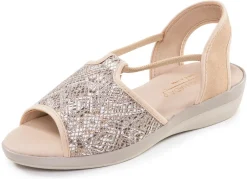 New Sommerliche Damen-Sandalen, Weite G, mit Elastikbändchen Damen Sandalen