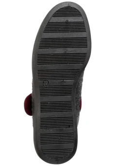 Clearance Spangenschuh aus weichem Filz Damen Hausschuhe