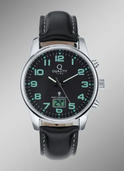 Discount Sportliche Funk-Herrenuhr der Marke Quality Time Herren Funkuhren