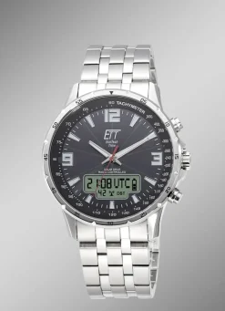 Clearance Sportliche Funk-Solar-Herrenuhr Herren Funkuhren