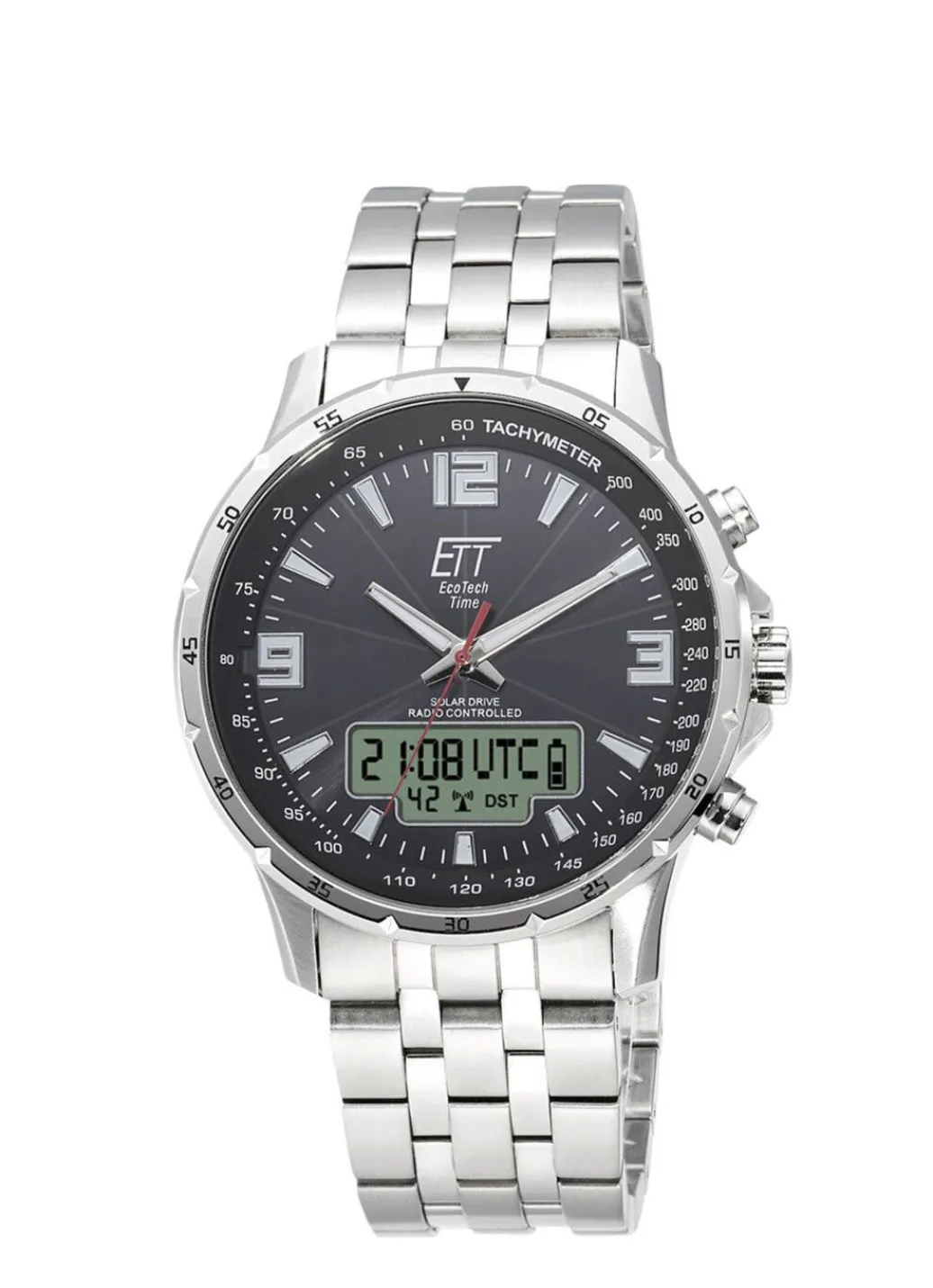 Clearance Sportliche Funk-Solar-Herrenuhr Herren Funkuhren