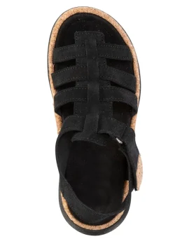 Hot Stegspangen-Sandale mit Kork-Besätzen Damen Sandalen