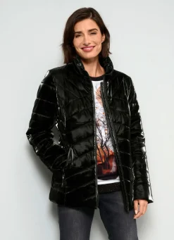 Damen Mona Winterjacken<Steppjacke in Metallic-Optik