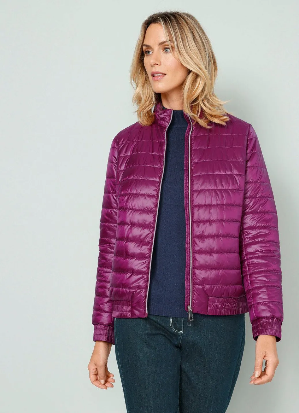 Damen Mona Winterjacken<Steppjacke mit Reißverschlusstaschen