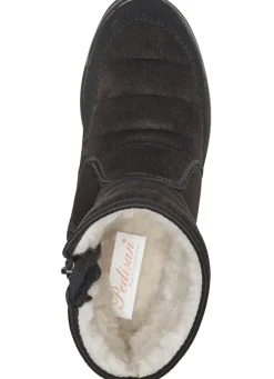 New Stiefelette aus weichem, gestepptem Nubukmaterial Damen Winterschuhe|Hausschuhe
