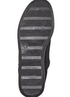 Outlet Stiefelette aus weichem, gestepptem Nubukmaterial Damen Winterschuhe|Hausschuhe