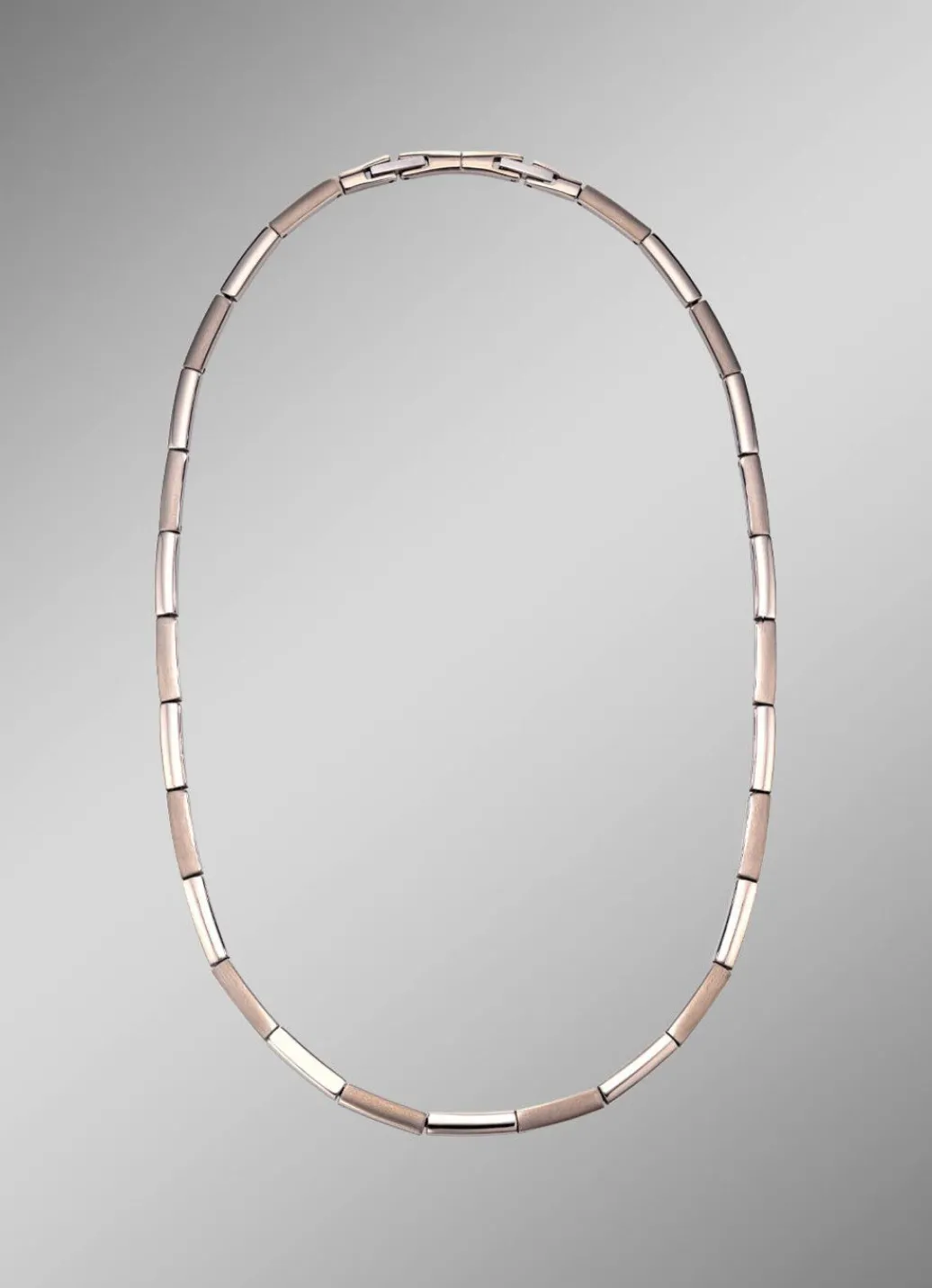 Outlet Stilvolle Halskette aus Titan mit Clipverschluss Damen Modeschmuck|Halsketten