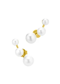 Sale Stilvolle Ohrstecker mit Süßwasser-Zuchtperlen Damen Ohrschmuck