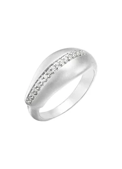 Best Stilvoller Damenring mit synth. Zirkonia Damen Ringe
