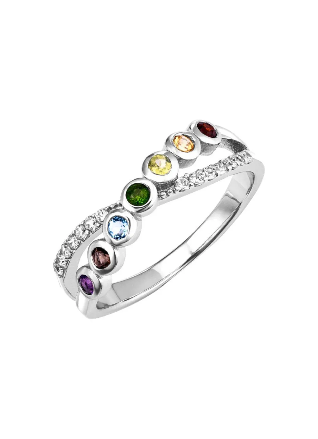 Best Strahlende Eleganz: Damenring mit echten Edelsteinen Damen Ringe