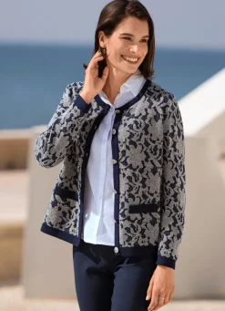 Clearance Strickjacke in Garnmix Damen Strickjacken