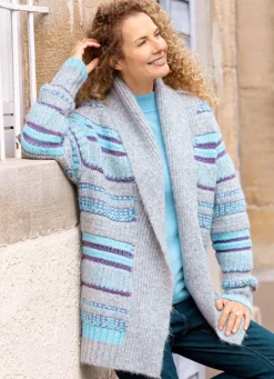 Best Strickjacke in Grobstrick Damen Strickjacken
