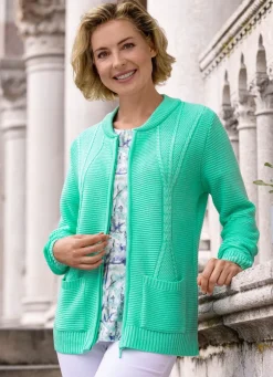 Clearance Strickjacke in Mustermix Damen Strickjacken|Basics