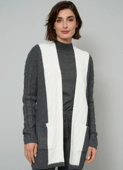 Online Strickjacke in Strukturmix Damen Strickjacken