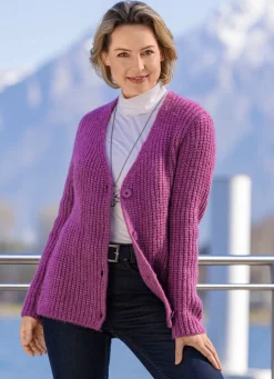 Hot Strickjacke in superflauschigem Grobstrick Damen Strickjacken|Basics