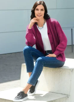Hot Strickjacke mit flauschig weichem Griff Damen Strickjacken|Basics