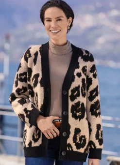 New Strickjacke mit flauschigem Griff Damen Strickjacken