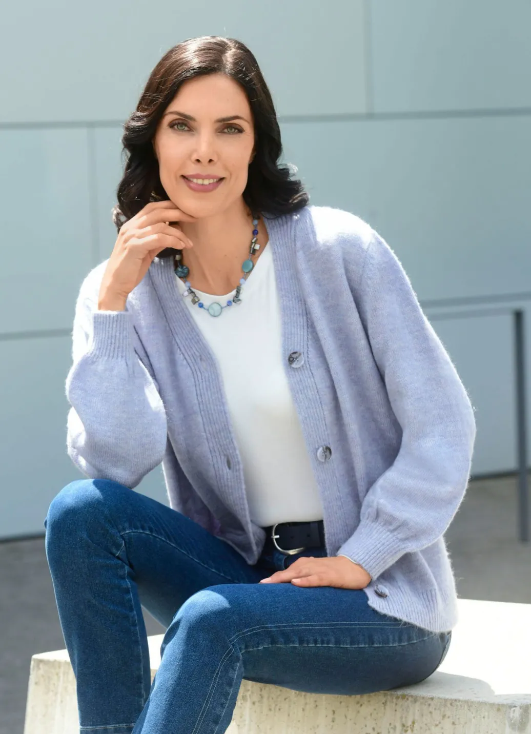 Hot Strickjacke mit flauschig weichem Griff Damen Strickjacken|Basics