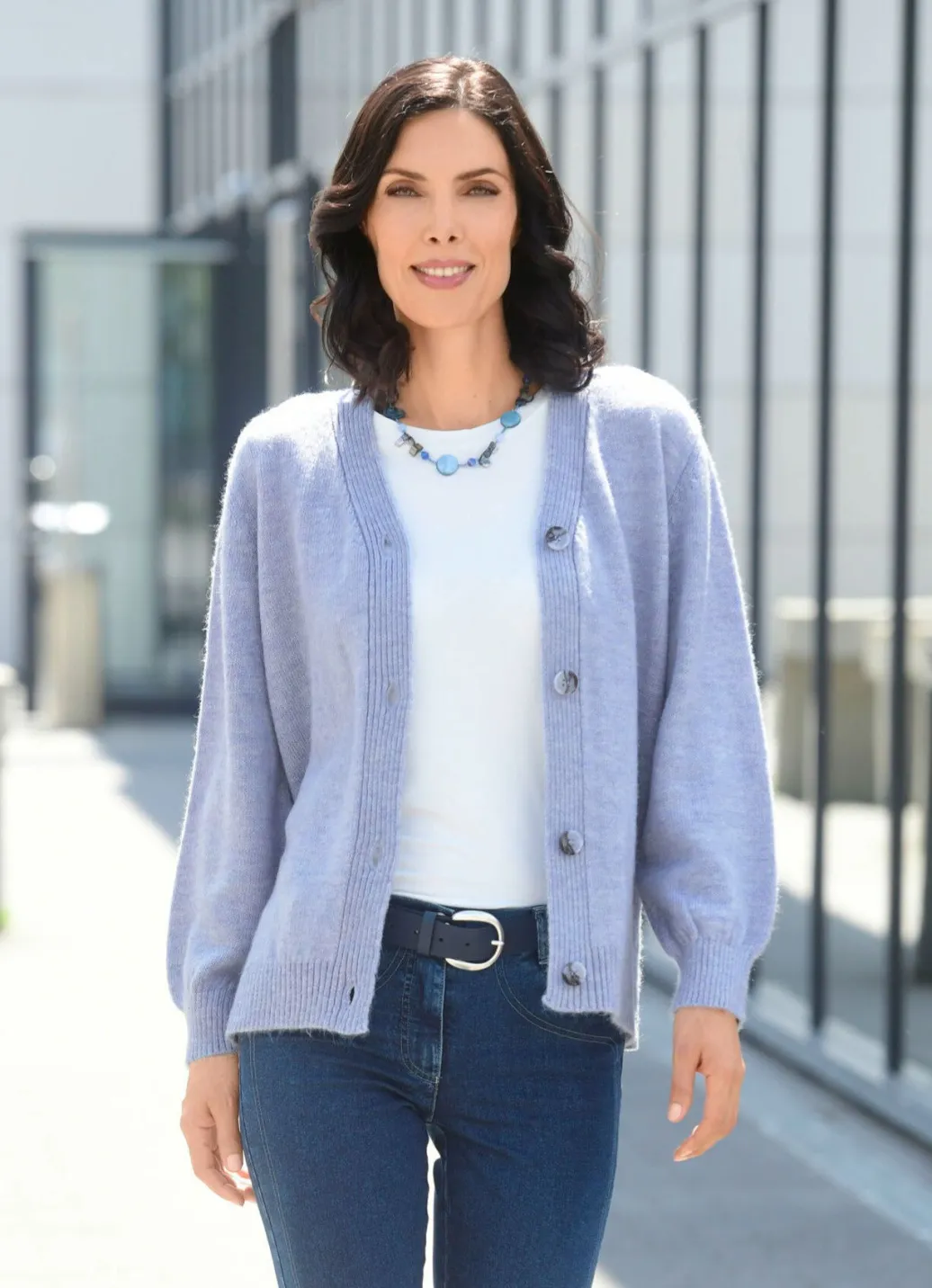 Hot Strickjacke mit flauschig weichem Griff Damen Strickjacken|Basics