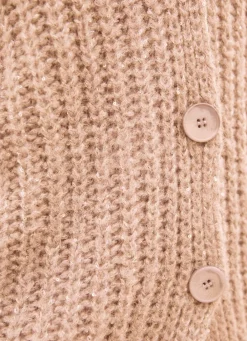 Hot Strickjacke mit Paillettengarn Damen Strickjacken|Basics