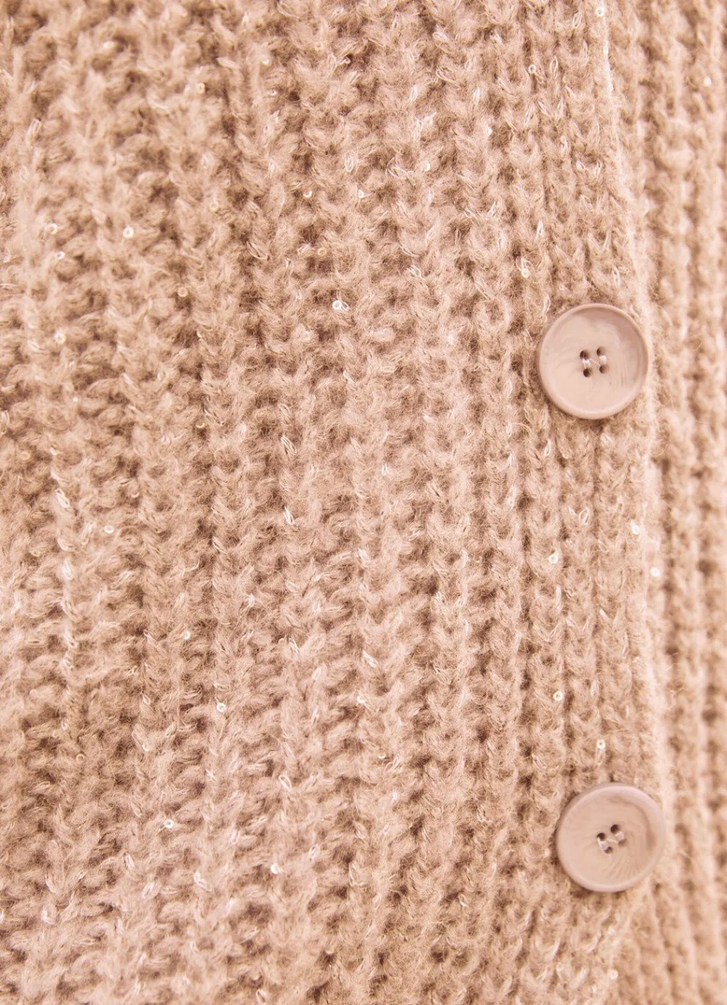 Hot Strickjacke mit Paillettengarn Damen Strickjacken|Basics