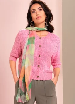 Strickjacke mit Schmuckknöpfen Damen Strickjacken