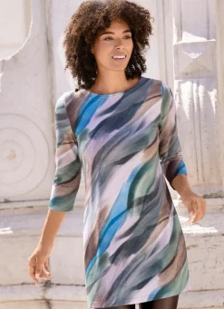Damen Mona Tuniken|Pullover<Strick-Tunika in Feinstrick