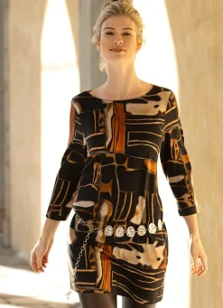 Damen Mona Tuniken|Pullover<Strick-Tunika in Feinstrick