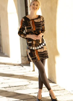 Damen Mona Tuniken|Pullover<Strick-Tunika in Feinstrick
