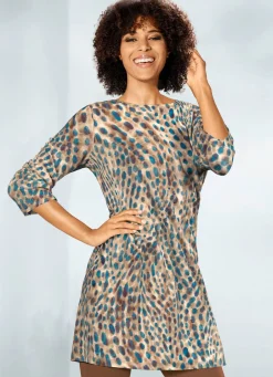 Damen Mona Tuniken|Pullover<Strick-Tunika in Feinstrick