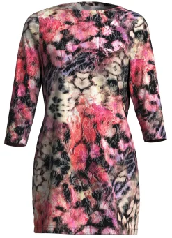 Damen Mona Tuniken|Pullover<Strick-Tunika mit dezenten Glitzerakzenten