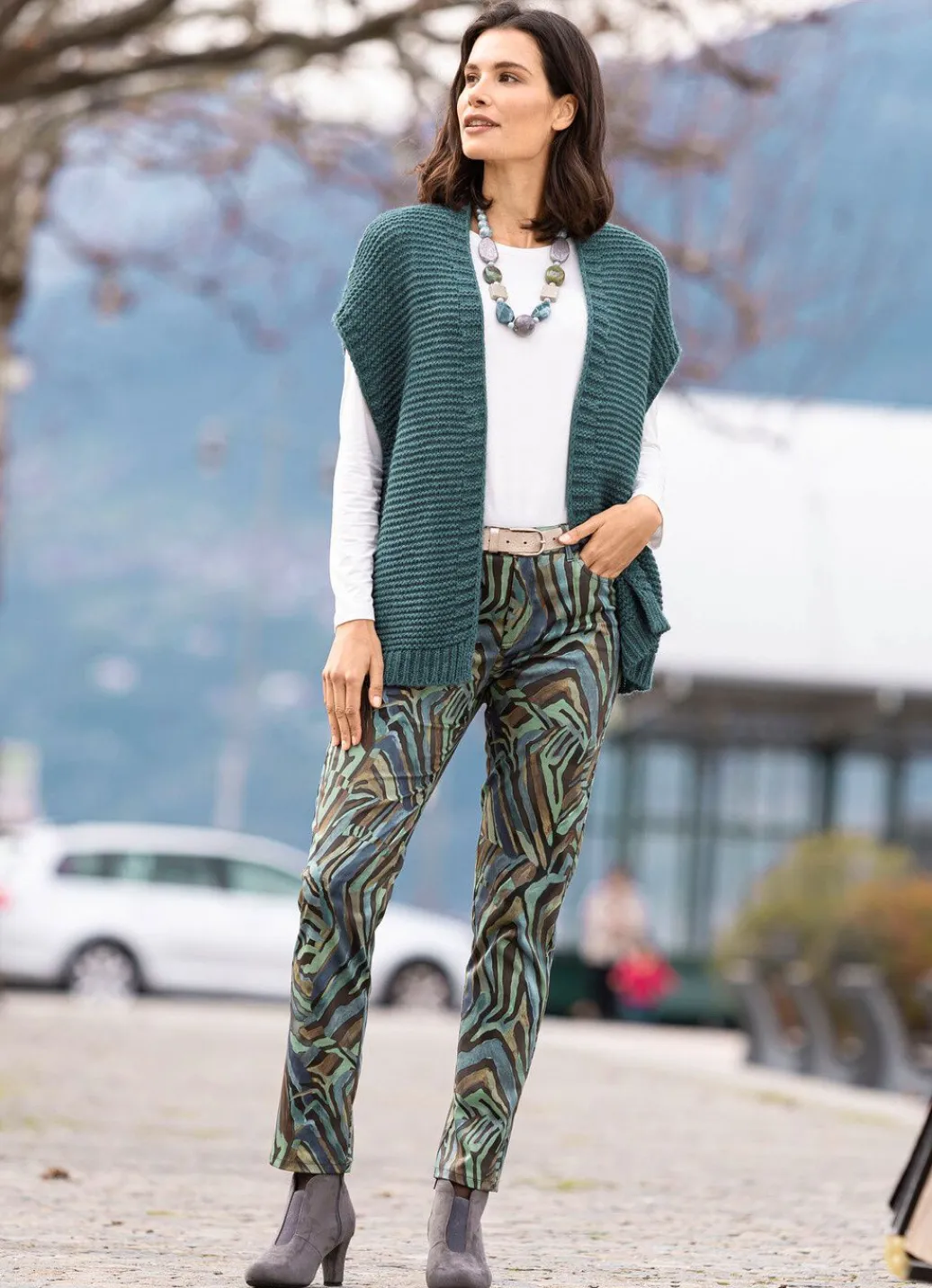 Outlet Strickweste mit Alpaka Damen Strickwesten|Basics
