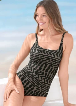 Damen Mona Badeanzüge<Susa Badeanzug mit verstellbaren Trägern und Halbkorsage