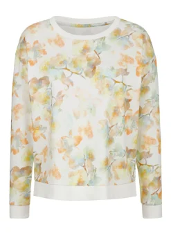 Sweatshirt mit Rundhalsausschnitt Damen Langarm