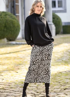 Sale Sweatshirt mit Stehkragen Damen Langarm