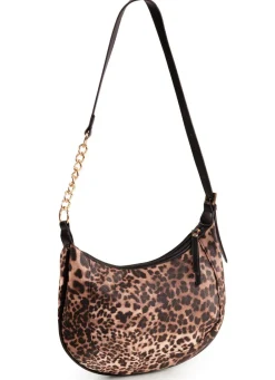 Tasche, Damen, mit verstellbarem Umhängeriemen mit Ketten-Detail Handtaschen