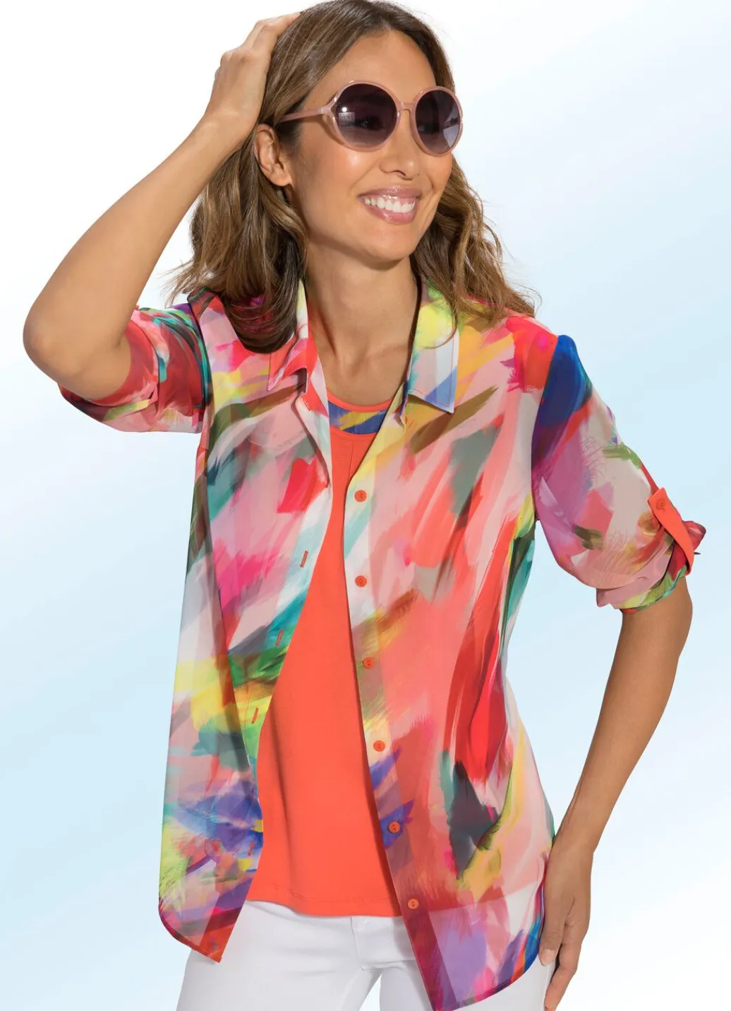 Damen Mona Sets<2-teiliges Set mit farbbrillantem Druck