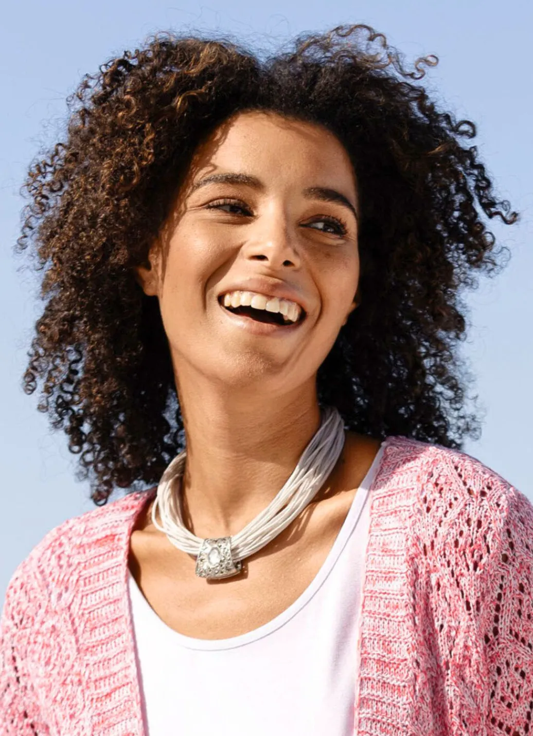 Clearance Textilkette mit Kristallstein Anhänger Damen Modeschmuck|Halsketten