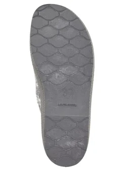 Hot Textil-Pantoffel mit schöner Stickerei Damen Hausschuhe