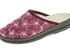 Textil-Pantoffel mit schöner Stickerei Damen Hausschuhe