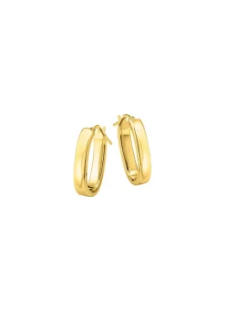 Outlet Tolle Creolen aus vergoldetem Silber Damen Ohrschmuck