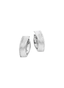 Damen Mona Ohrschmuck<Tolle Klappcreolen mit Zirkonia