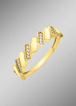 Clearance Toller Damenring mit synth. Zirkonia Damen Ringe