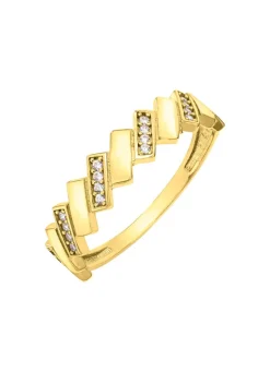 Clearance Toller Damenring mit synth. Zirkonia Damen Ringe