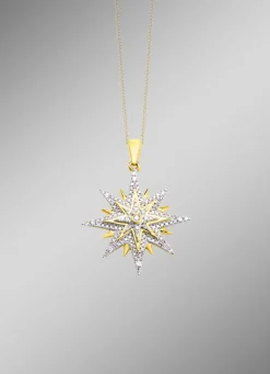 Online Toller Stern-Anhänger mit Brillanten und Diamanten Damen Anhänger