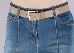 Trendiger Damen-Gürtel aus Leder, 3,5 cm breit Gürtel
