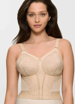 Best Triumph-Doreen BH in langer Form, mit Spitze Damen Bh Ohne Bügel|Bh Mit Spitze