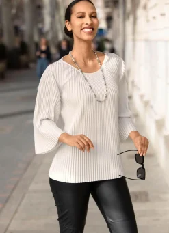 Damen Mona Tuniken|Basics<Tunika aus duftigem Plisseé