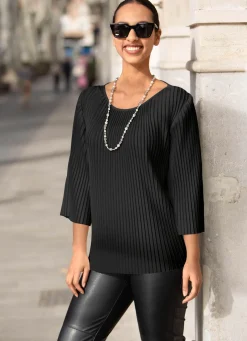 Damen Mona Tuniken|Basics<Tunika aus duftigem Plisseé